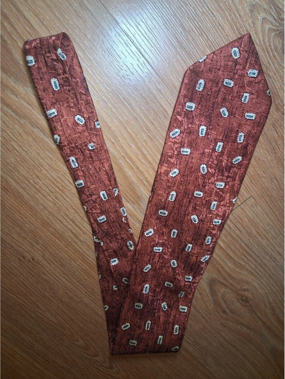 Robert Talbott 100% Silk Tie Red Wide Handmade in USA